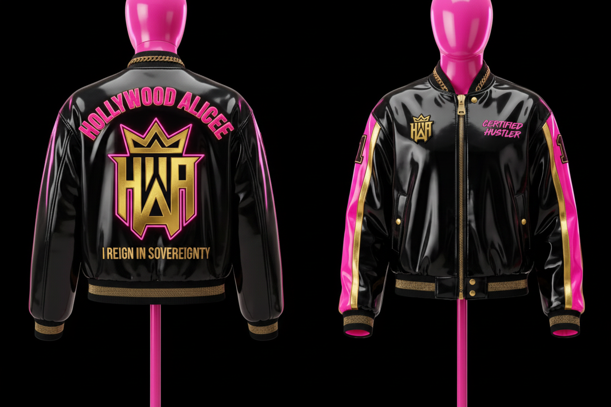 Hollywood Alicee "Certified Hustler" Race Car Jacket